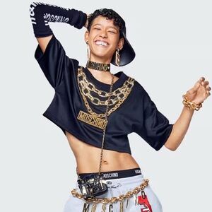 Moschino for H&M Beaded Chain Tee